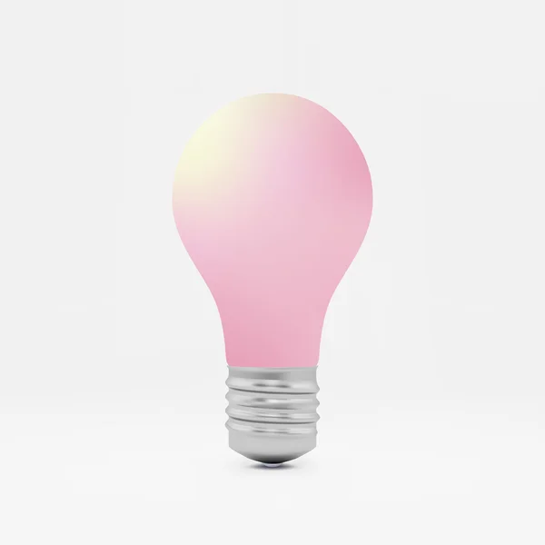 Lightbulb idea symbol. 3d vector illustration. — Stock Vector