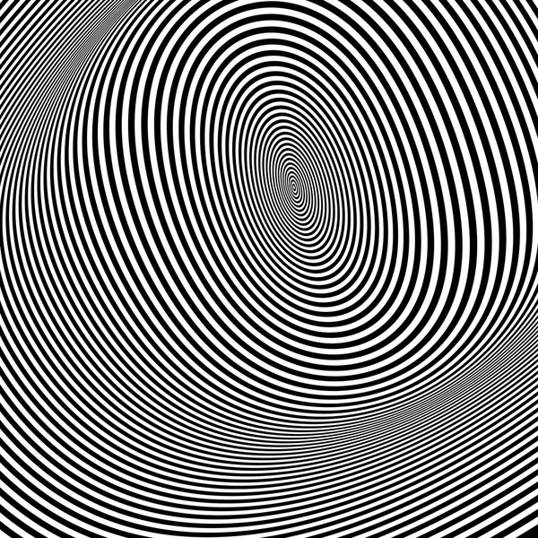Шаблон с оптической иллюзией. Черно-белый фон . — стоковый вектор