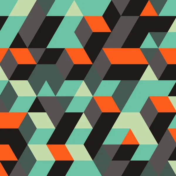 Fondo geométrico 3d abstracto. Mosaico. Ilustración vectorial . — Vector de stock