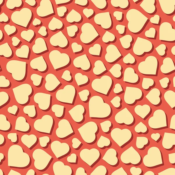 Hearts. Seamless pattern. Vector illustration. — Stock Vector