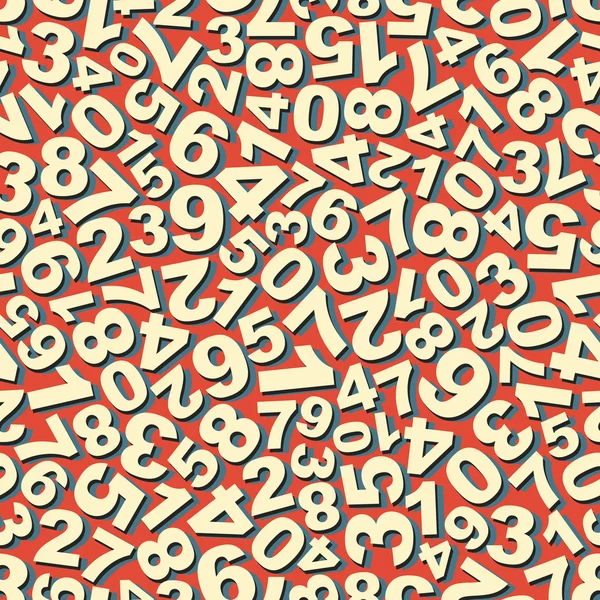 Numbers. Seamless pattern. Vector illustration. — Stock Vector