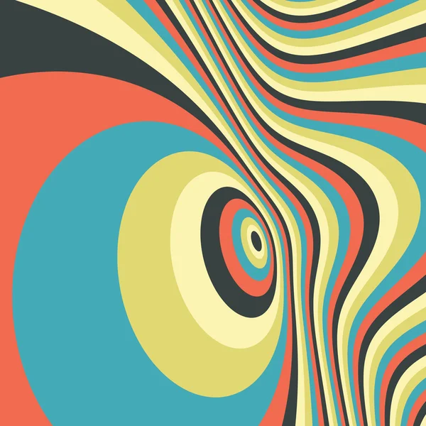 Abstracte swirl achtergrond. patroon met optische illusie. — Stockvector