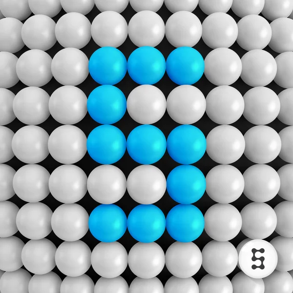 Nummer fünf. abstrakte mathematische Hintergründe. — Stockvektor