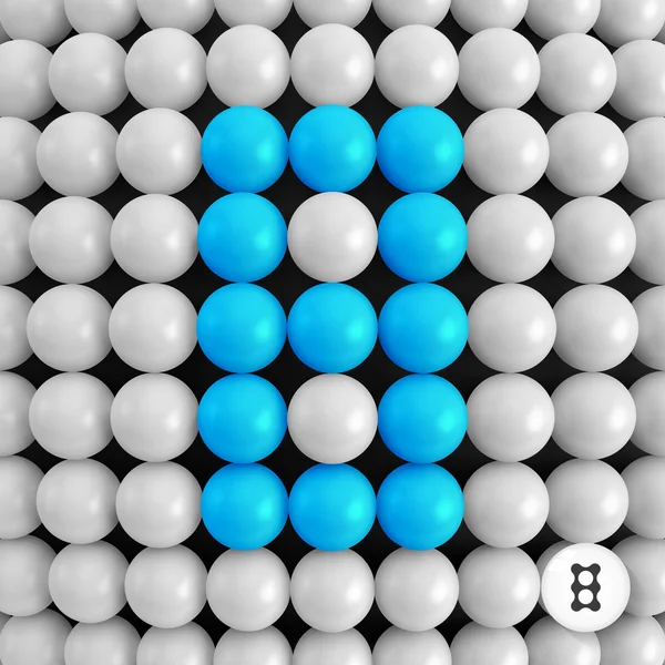 Nummer acht. abstrakte mathematische Hintergründe. — Stockvektor