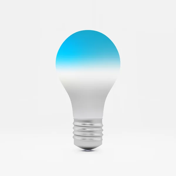 Lightbulb idea symbol. 3d vector illustration. — Stock Vector