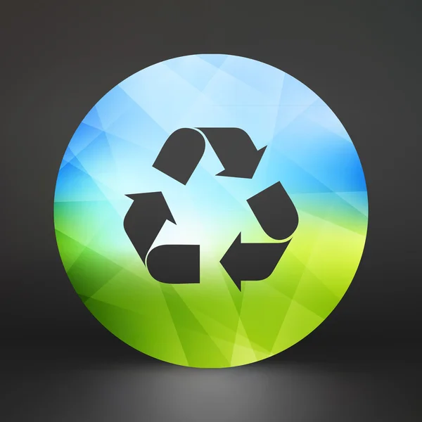 Recycle jel. Ökológia ikonra. A design vektor illusztráció. — Stock Vector