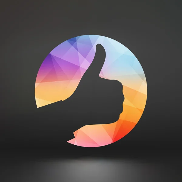 OK hand symbol. OK sign icon. Vector illustration. — 图库矢量图片