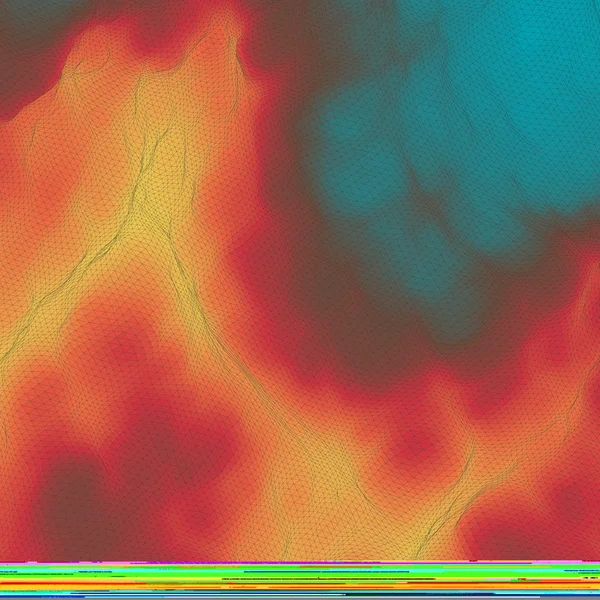 Fire Vector Background. Mozaic. Ilustrație abstractă a mesei . — Vector de stoc
