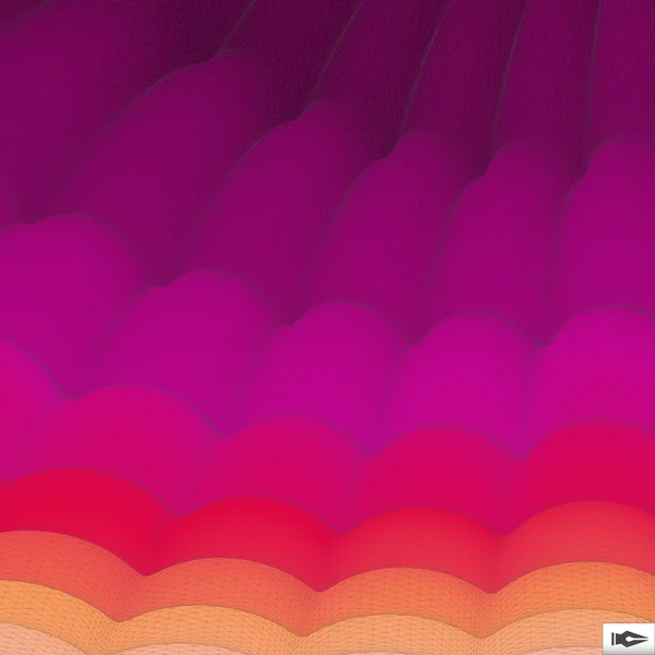 抽象的なベクトルの風景の背景。3 d 技術のベクトル図 — ストックベクタ