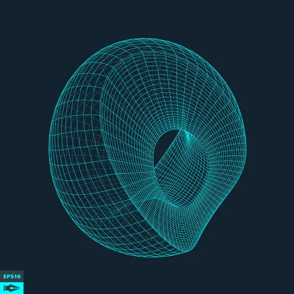 Lattice geometrische veelhoekige Element. Verbinding structuur. — Stockvector