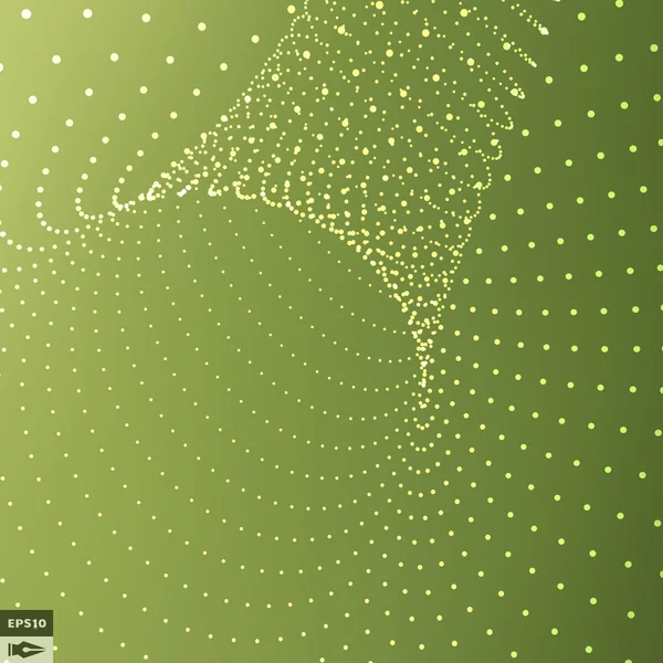 Аннотация 3d Surface Looks Like Funnel. Футуристический стиль технологии . — стоковый вектор