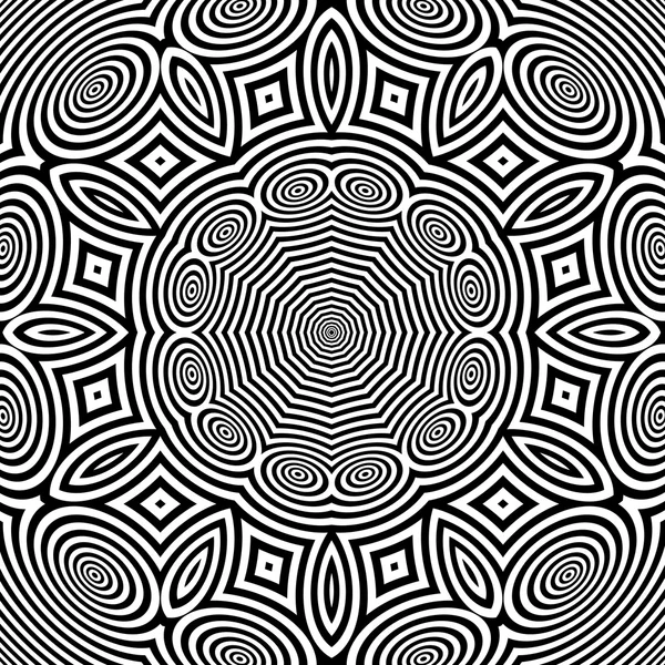 Черно-белый абстрактный полосатый фон. Векторная миграция — стоковый вектор