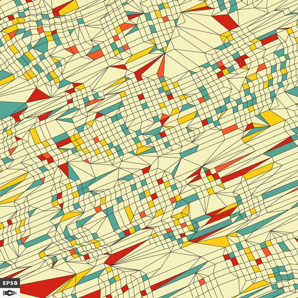 Mosaico. Sfondo astratto. Illustrazione vettoriale poligonale . — Vettoriale Stock
