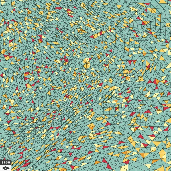 カラフルなモザイクの背景。多角形のベクトル図. — ストックベクタ