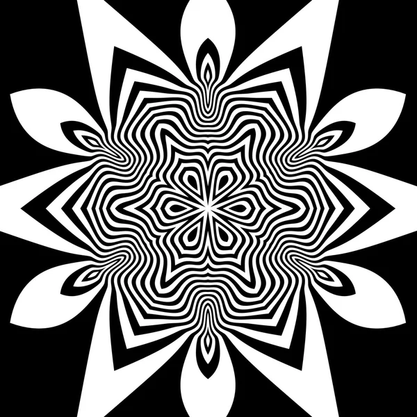 黒と白の抽象的な縞模様の背景。ベクターイラスト — ストックベクタ