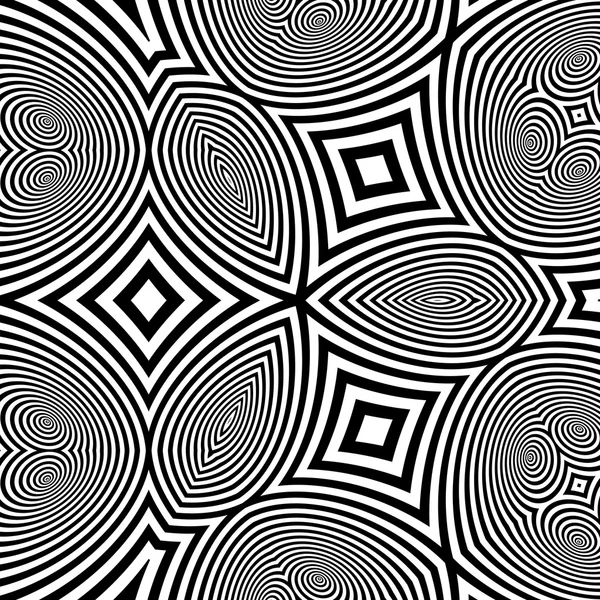 Modèle avec illusion d'optique. Contexte abstrait. Art optique . — Image vectorielle