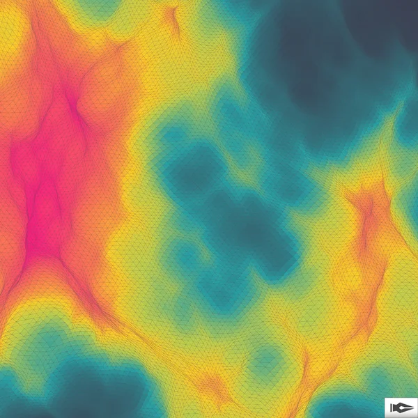 Färgglad abstrakt geometrisk bakgrund. Mosaik. Multicolor formgivningsmall. Perspektiv rutnät bakgrund. — Stock vektor