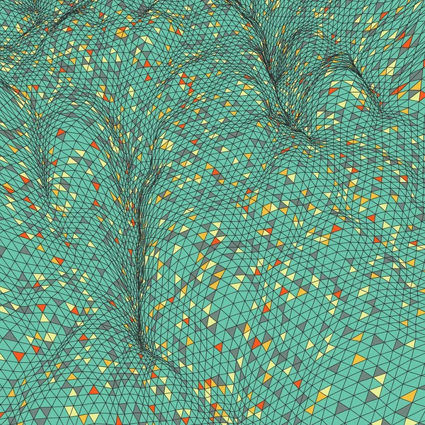 Mozaika barevných pixelů. Abstraktní pozadí. Polygonální vektorové ilustrace. — Stockový vektor