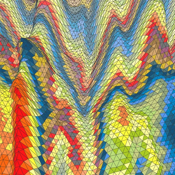 Mosaik. Abstrakter Hintergrund. Polygonale Vektordarstellung. — Stockvektor