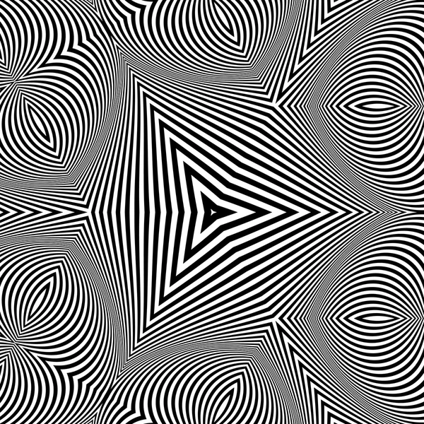 Abstrato 3d fundo geométrico. Padrão com ilusão óptica. Ilustração vetorial . —  Vetores de Stock