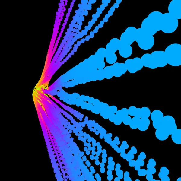 Point Flow. Design șablon. Ilustrație abstractă vectorială . — Vector de stoc