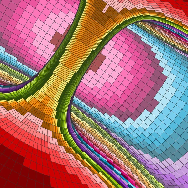 Renkli mozaik arka plan. Poligonal vektör çizim. — Stok Vektör