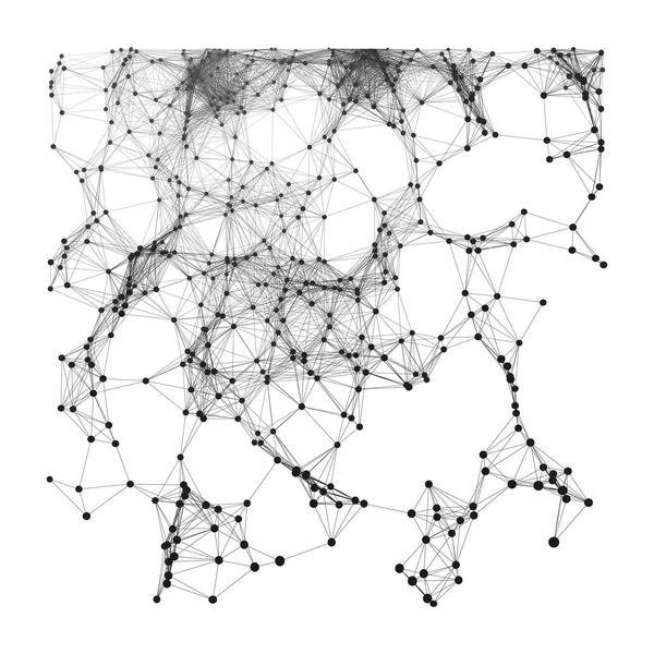 连接结构。线框矢量图. — 图库矢量图片