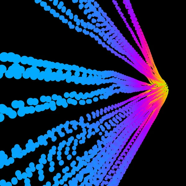 Punkt flöde. Formgivningsmallen. Abstrakt vektor Illustration. — Stock vektor