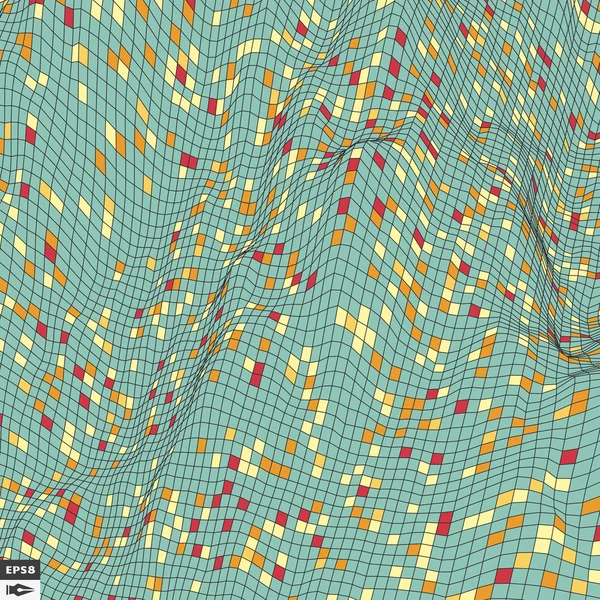 モザイク。抽象的な背景。多角形のベクトル図. — ストックベクタ