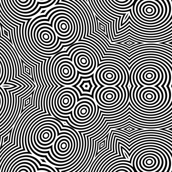 Abstracte 3d geometrische achtergrond. Patroon met optische illusie. Vectorillustratie. — Stockvector