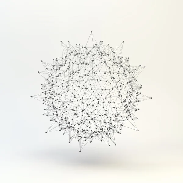 Esfera abstracta 3d. Ilustración vectorial — Vector de stock