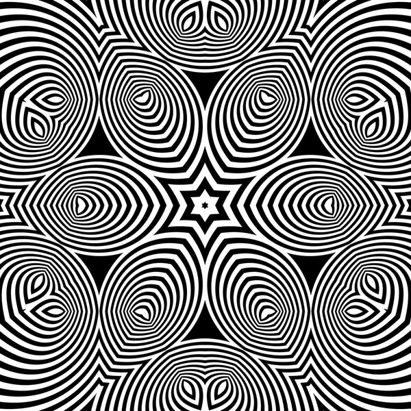 Чорно-білий абстрактний смугастий фон. Векторна ілюстрація — стоковий вектор