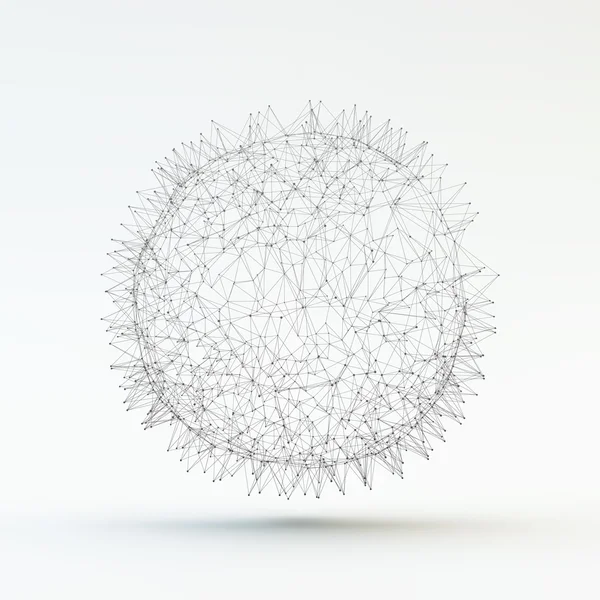 Esfera abstracta 3d. Ilustración vectorial — Archivo Imágenes Vectoriales