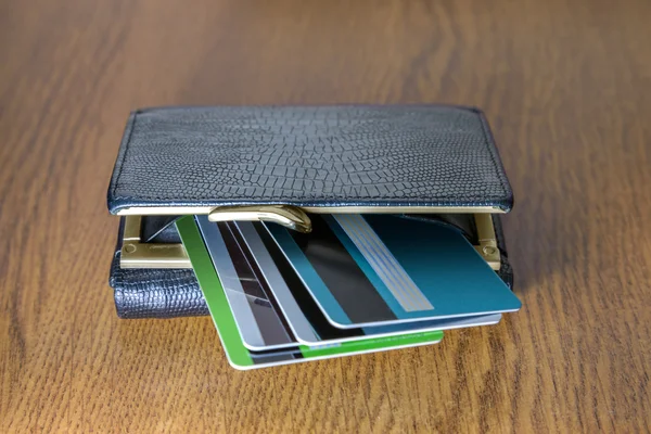 Wallet and credit cards — Stock Photo, Image