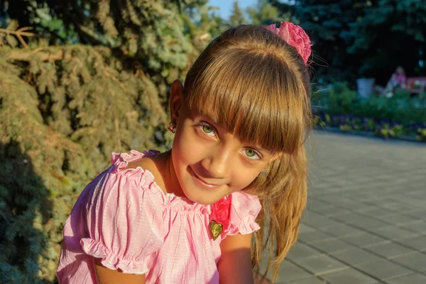 Portrait of green-eyed girl — Stock Photo, Image