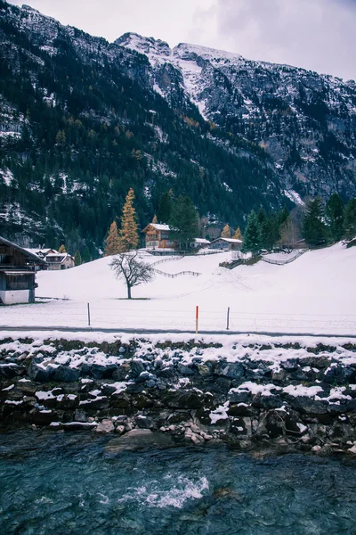 Winter landscape in Switzerland — Stock Photo, Image