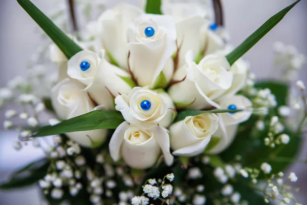 Bruiloft boeket bloemen, rozen, mooi boeket — Stockfoto