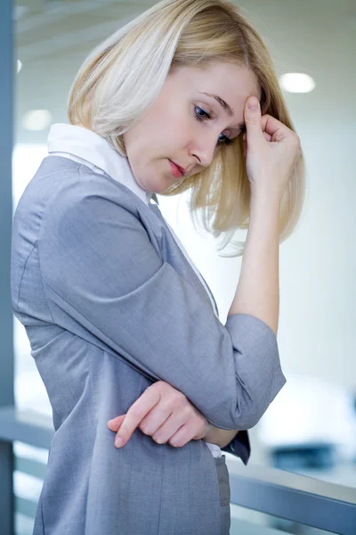 Tired businesswoman — Stock Photo, Image