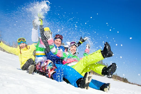 Spaß im Winterurlaub — Stockfoto