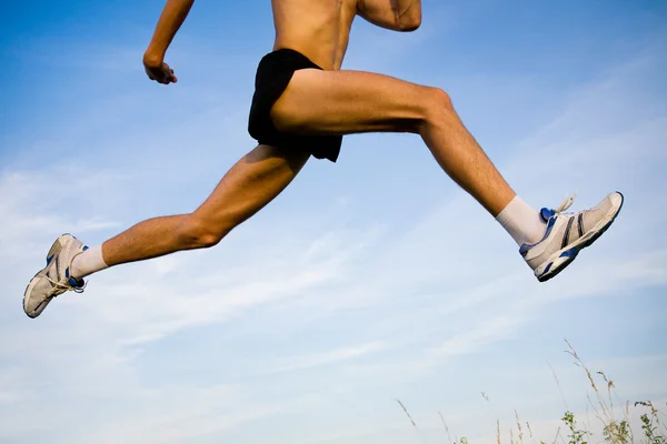 Runner voeten lopende — Stockfoto