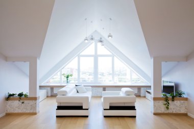 Modern iç ışık büyük daire