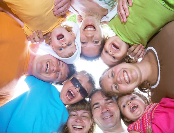 Grande famiglia divertirsi — Foto Stock