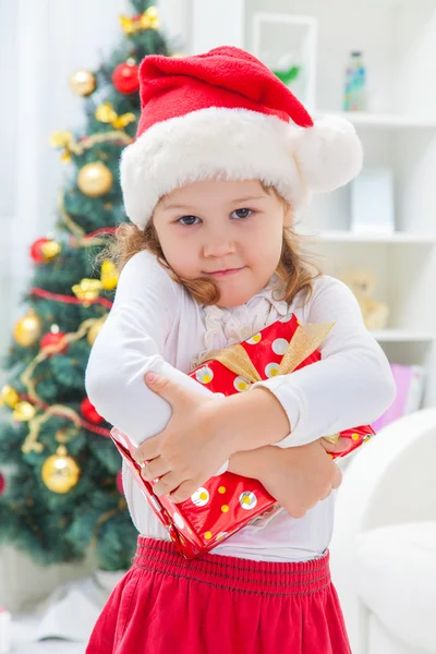 Pequeña Santa niña —  Fotos de Stock