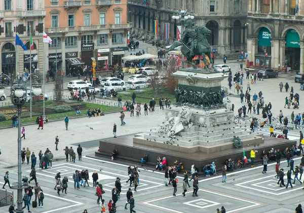 Praça Duomo, Milão — Fotografia de Stock