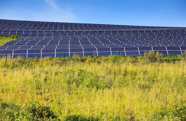 Sonnenkollektoren aus Photovoltaik-Modulen — Stockfoto