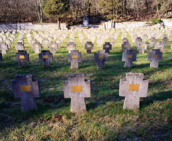 Aurisina Austro-Húngara Cemitério da Primeira Guerra Mundial — Fotografia de Stock
