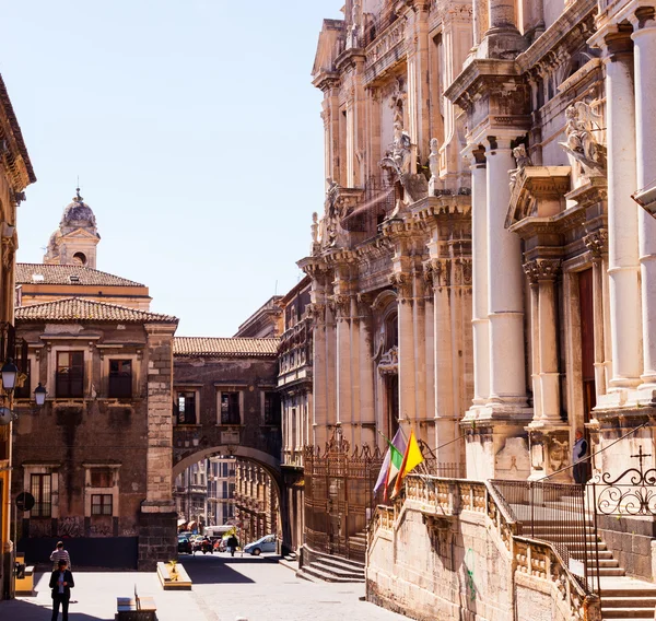 Via dei Crociferi, Catania — Stockfoto