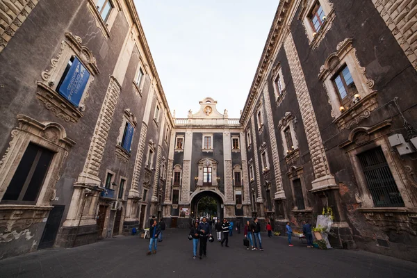 Blick auf porta uzeda, catania — Stockfoto