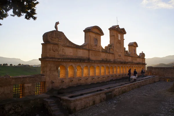 Vista de Granfonte, fonte barroca em Leonforte — Fotografia de Stock