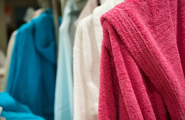 Close up bathrobes view — Stock Photo, Image